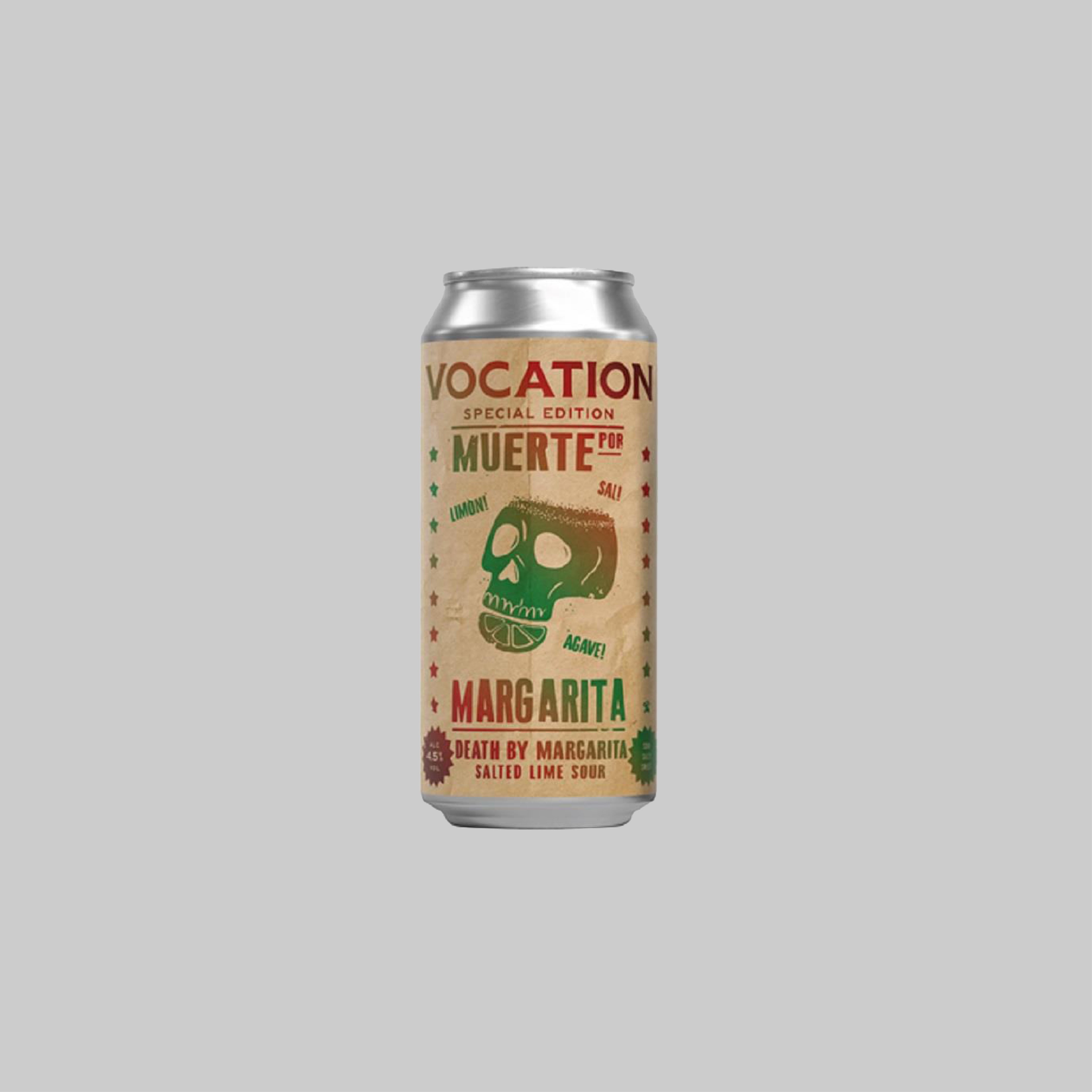 Vocation Death By Margarita Salted Lime Sour Can 440ml 4.5% - Time2Drink